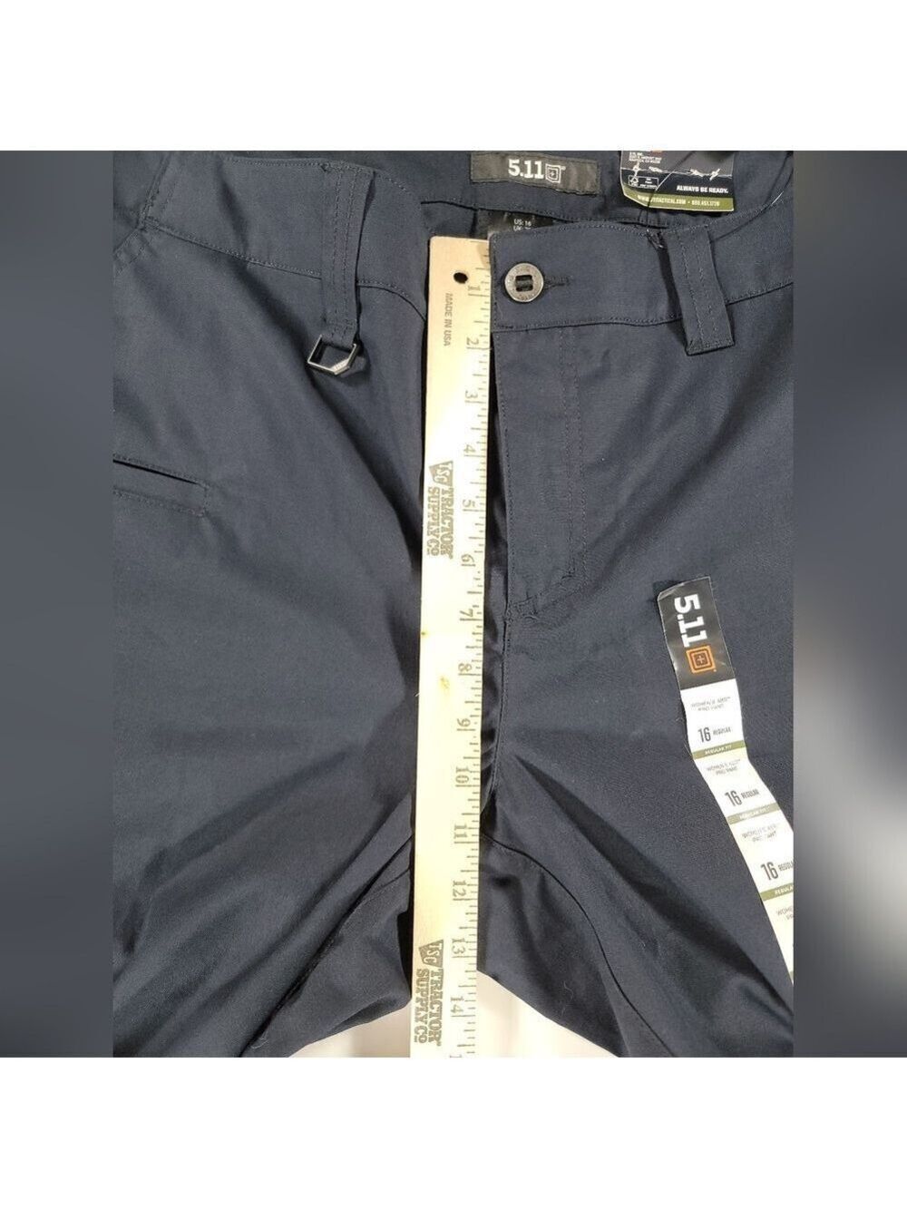 NEW 5.11 Tactical Women's 16 ABR Pro Tactical Stretch Ripstop Blue Pants 32"L - Picture 14 of 16